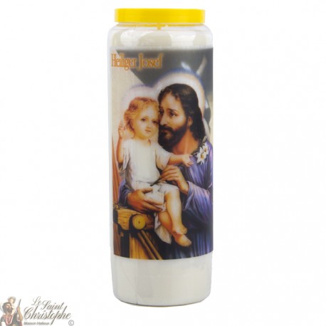 Bougies Neuvaines à Saint Joseph - prière allemand 
