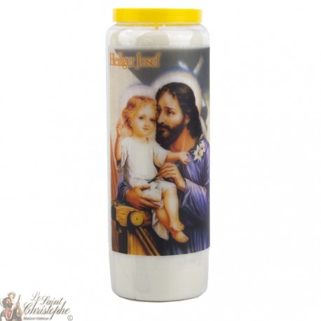 Bougies Neuvaines à Saint Joseph - prière allemand 