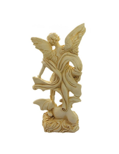 Sint Michaël aartsengel Poeder marmer - 22 cm
