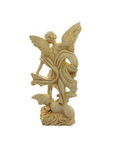 Sint Michaël aartsengel Poeder marmer - 22 cm
