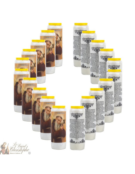 Bougies Neuvaines à Saint Conrad - prière allemand 
