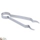 Pinza per il carbone - colore argento metallico
