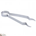 Pinza per il carbone - colore argento metallico