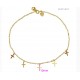 Chaine pied petites croix 