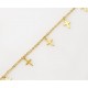 Chaine pied petites croix 