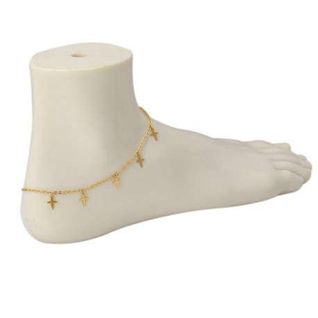 Chaine pied petites croix