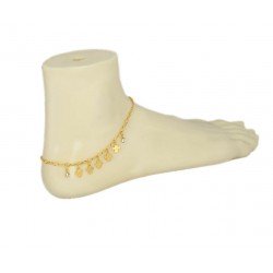 Chaine pied petites croix et zircon 