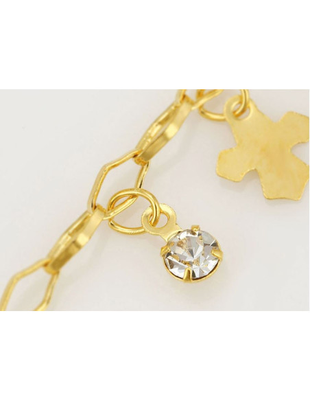 Chaine pied petites croix 