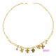 Chaine pied petites croix 