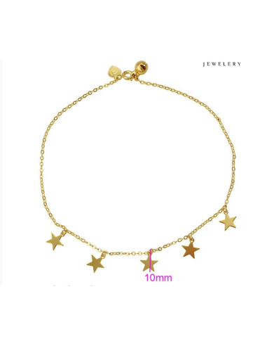 Piede a catena piccole croci e stelle