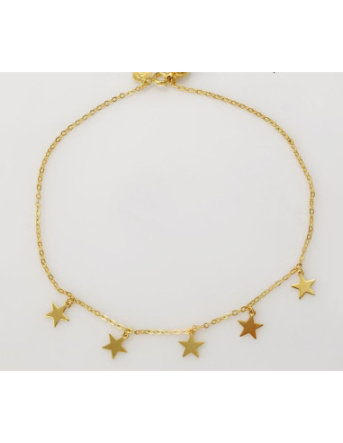 Piede a catena piccole croci e stelle