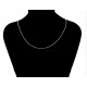 Catena placcata oro 18 K - 50 cm