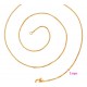 Gold plated 18 K chain - 50 cm