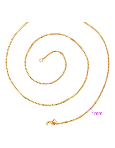 Vergoldete 18 K - Kette - 50 cm