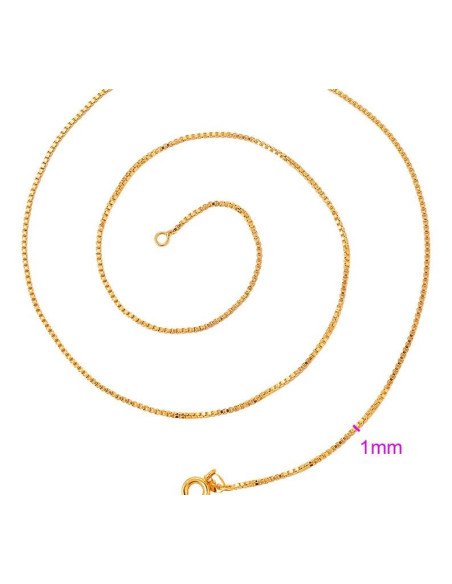 Catena placcata oro 18 K - 50 cm