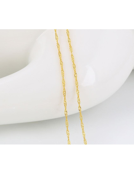 Catena placcata oro 24 K - 45 cm