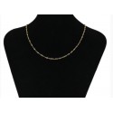 Gold plated chain 24 k - 43 cm