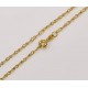 Catena placcata oro 24 K - 50 cm
