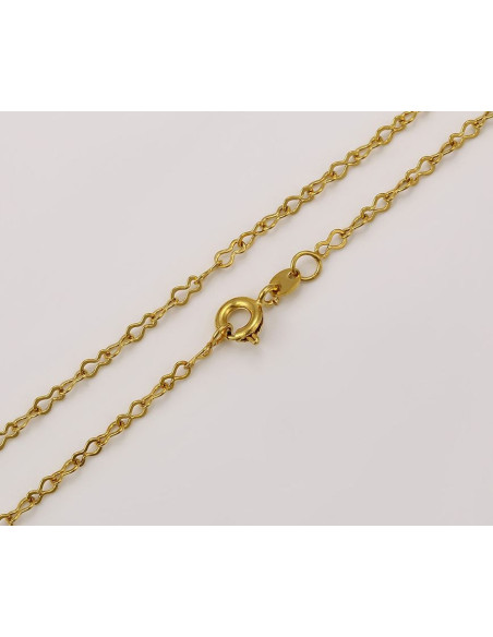 Vergoldete 24 K - Kette - 50 cm