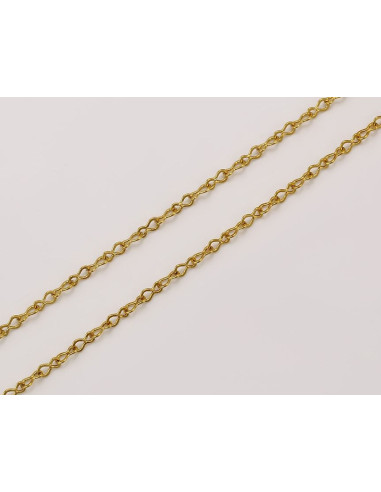 Vergulde 24 K - ketting - 50 cm