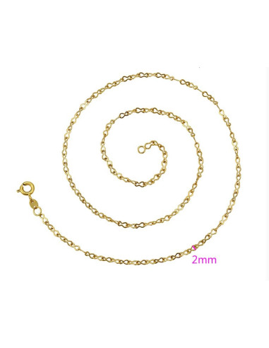 Gold plated 24 K chain - 50 cm