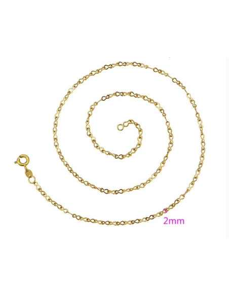 Gold plated 24 K chain - 50 cm
