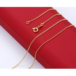 Vergoldete 24 K - Kette - 50 cm