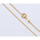 Vergoldete 24 K - Kette - 50 cm