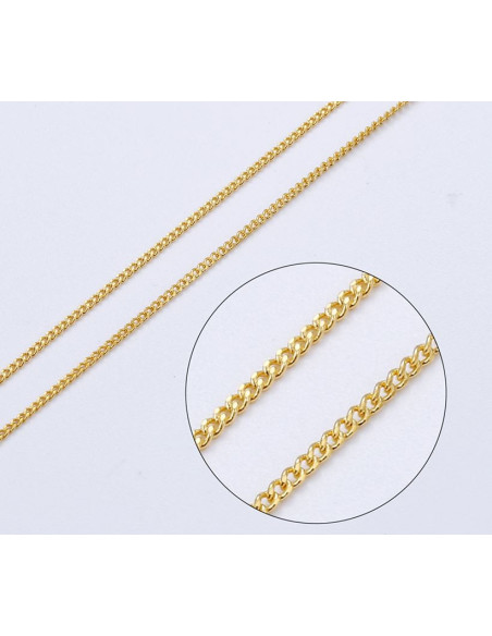 Vergoldete 24 K - Kette - 50 cm