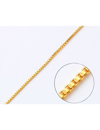 Vergoldete 24 K - Kette - 50 cm