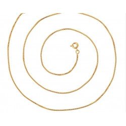 Catena placcata oro 24 K - 60 cm