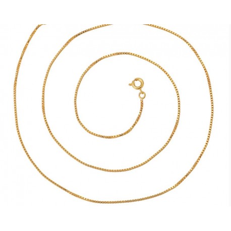 Catena placcata oro 24 K - 50 cm