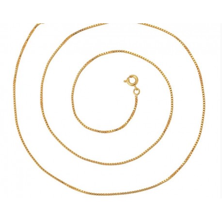 Vergulde 24 K - ketting - 50 cm