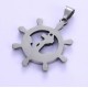 Steel Boat Anchor Wheel Pendant