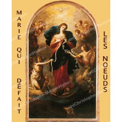 Sticker - Maria, die de knopen ontwart - 10X13cm