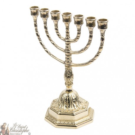 Candlestick Menorah copper - 23 cm