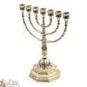 Candeliere Menorah in rame - 23 cm
