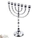 Silber Menorah Leuchter - 25 cm