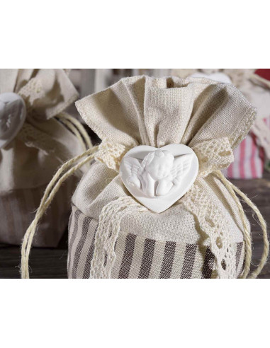 Bolso de yute Ángel decorativo