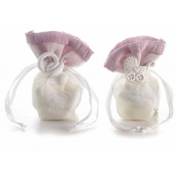 Decorative bag sweets- polyester Pink 