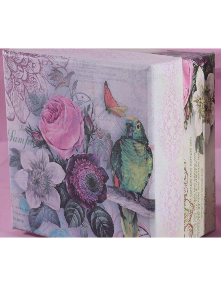 Scatola regalo vintage - fiori
