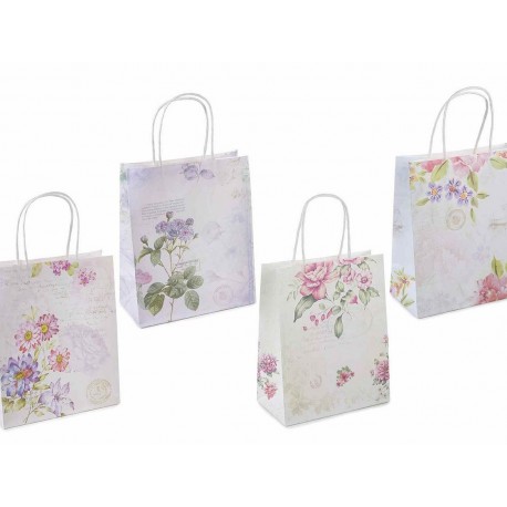 Vintage gift bag - flowers