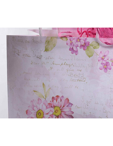Bolsa de regalo vintage - flores