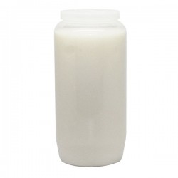 Bougie blanche 100 % végétale combustion 6 jours 