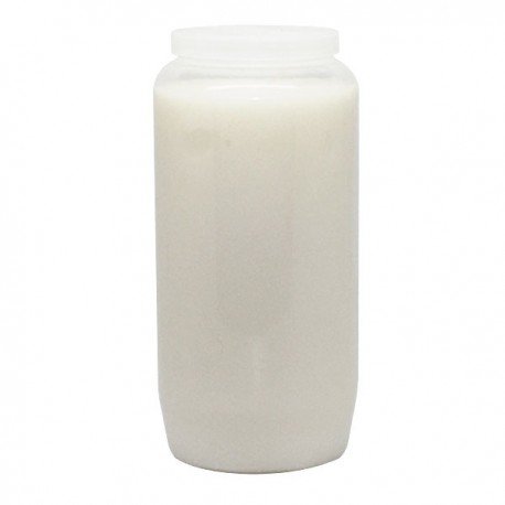 Cemetery candle - white for lantern