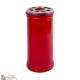 Votive red candle - 15.5 cm