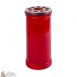 Bougie rouge votive - 15.5 cm