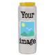 Novena candle with your image and text - customizable