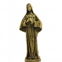 Estatua de mármol en polvo de Santa Rita - Color bronce