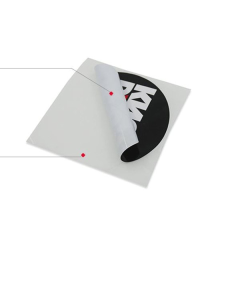 Adesivi personalizzabili in vinile bianco 